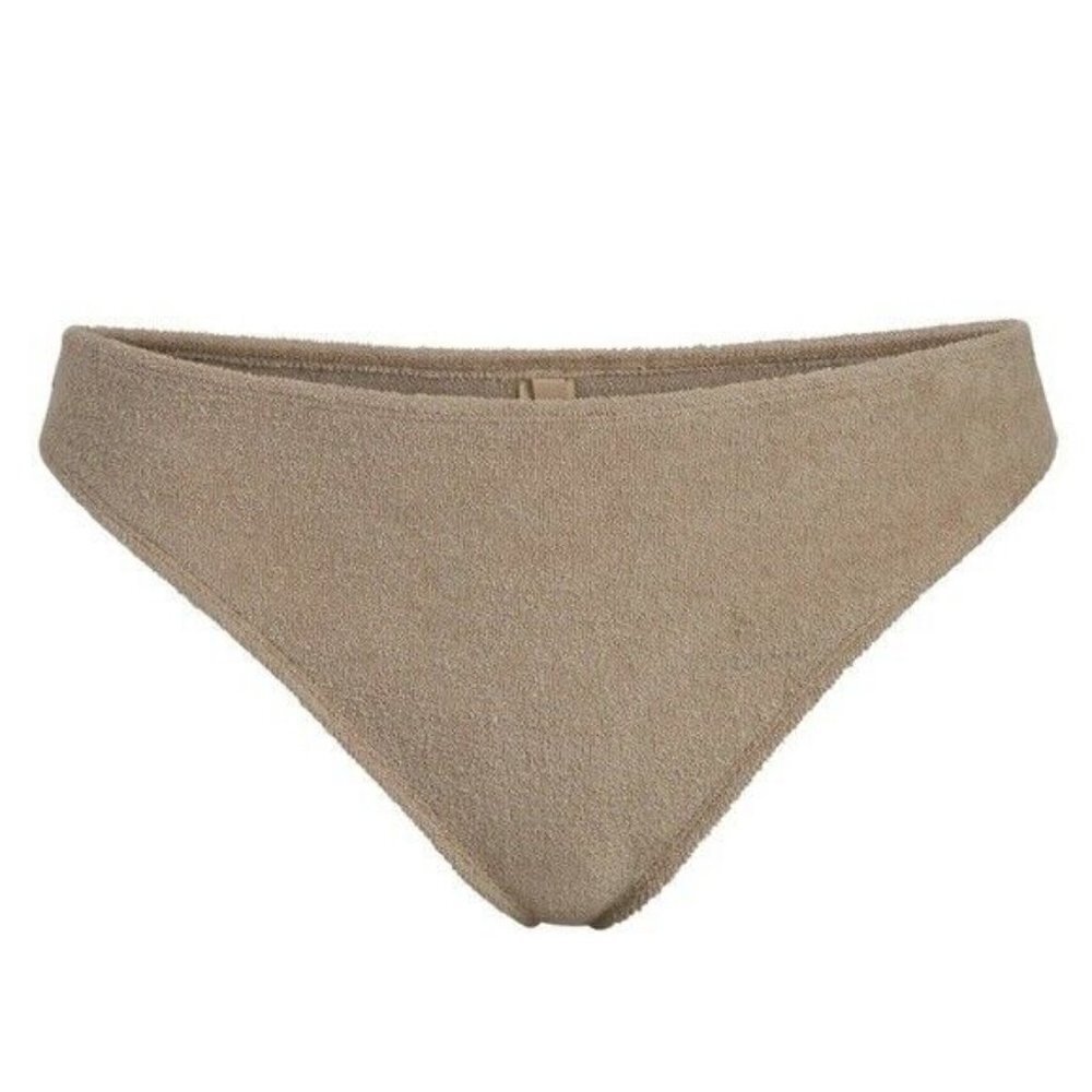 SKIMS Desert Cotton Blend Soft Terry Thong Size 2XL